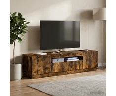 TV staliukas LED televizoriaus spintelė Dūminio ąžuolo Apdirbta mediena