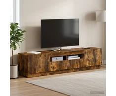 TV staliukas LED televizoriaus spintelė HOORN 3 vnt. Dūminio ąžuolo
