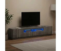 TV staliukas LED televizoriaus spintelė HOORN 3 vnt. Pilka Sonoma