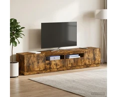 TV staliukas LED televizoriaus spintelė HOORN 3 vnt. Dūminio ąžuolo
