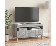 TV staliukas LED televizoriaus spintelė Pilka Sonoma Apdirbta mediena