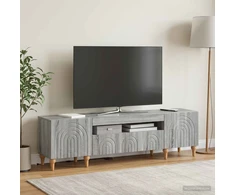 TV staliukas LED televizoriaus spintelė Pilka Sonoma Apdirbta mediena