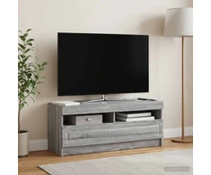 TV staliukas LED televizoriaus spintelė Pilka Sonoma Apdirbta mediena
