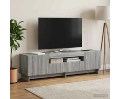 TV staliukas LED televizoriaus spintelė Pilka Sonoma Apdirbta mediena
