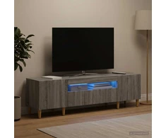 TV staliukas LED televizoriaus spintelė Pilka Sonoma Apdirbta mediena