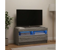 TV staliukas LED televizoriaus spintelė Pilka Sonoma Apdirbta mediena