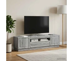 TV staliukas LED televizoriaus spintelė Pilka Sonoma Apdirbta mediena