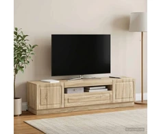 TV staliukas LED televizoriaus spintelė Sonoma ąžuolas Apdirbta mediena