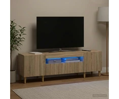 TV staliukas LED televizoriaus spintelė Sonoma ąžuolas Apdirbta mediena