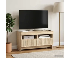 TV staliukas LED televizoriaus spintelė Sonoma ąžuolas Apdirbta mediena