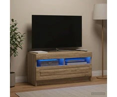 TV staliukas LED televizoriaus spintelė Sonoma ąžuolas Apdirbta mediena