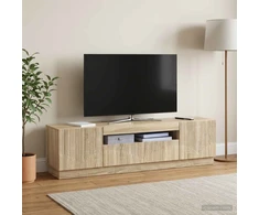 TV staliukas LED televizoriaus spintelė Sonoma ąžuolas Apdirbta mediena