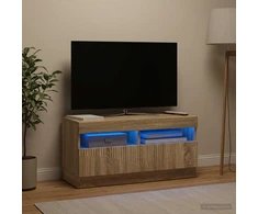 TV staliukas LED televizoriaus spintelė Sonoma ąžuolas Apdirbta mediena