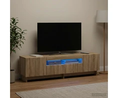 TV staliukas LED televizoriaus spintelė Sonoma ąžuolas Apdirbta mediena