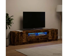 TV staliukas LED televizoriaus spintelė UTRECHT 3 vnt. Dūminio ąžuolo