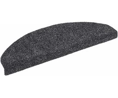 Laiptų kilimėliai, lipnūs, 20 vnt., 65x21x4 cm, tamsiai pilki, pusapvaliai, dideli