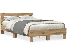 Lova Lovos rėmas Amatininkų ąžuolas 135 x 190 cm Apdirbta mediena