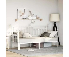 Lova Dienos lovos rėmas Balta 75 x 190 cm Plienas