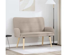 Dvitaškė sofa Šviesiai pilka 115 x 61 x 87 cm Bouclé