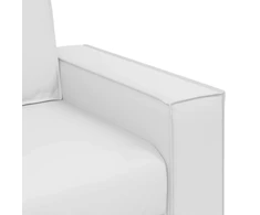 Dvivietė sofa Baltas 160 cm Dirbtinė oda