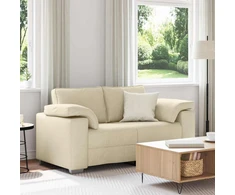 Dvivietė sofa Kreminė 160 cm audinys