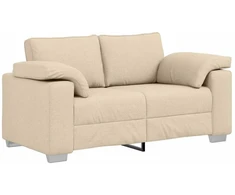 Dvivietė sofa Kreminė 160 cm audinys