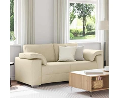 Dvivietė sofa Kreminė 180 cm audinys