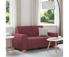 Dvivietė sofa, vyno raudonumo, 160x78x84 cm, audinys