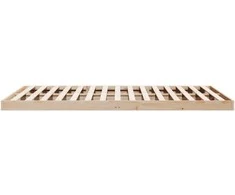 Lova Grindų lovos rėmas Natūrali 200 x 220 cm Kietos pušies mediena