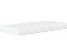 Lova Kampinė lovos konstrukcija su čiužiniu 2 pcs Pilka audinys