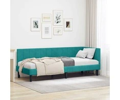 Lova Kampinė lovos konstrukcija Turkio 80 cm x 200 cm Aksomas