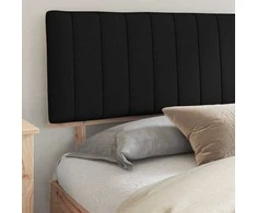 Lova Lovo rėmas su apmuštu galvūgaliu Juoda 200 x 200 cm