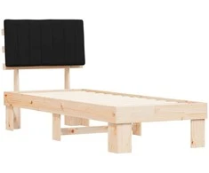 Lova Lovo rėmas su apmuštu galvūgaliu Juoda 80 x 200 cm