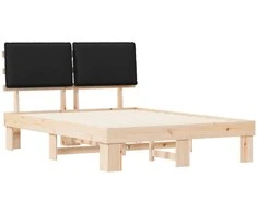 Lova Lovo rėmas su apmuštu galvūgaliu Juoda 140 x 190 cm