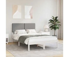 Lova Lovo rėmas su apmuštu galvūgaliu Šviesiai pilka 120 x 190 cm