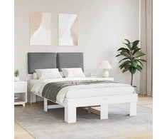 Lova Lovo rėmas su apmuštu galvūgaliu Šviesiai pilka 120 x 190 cm