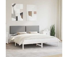 Lova Lovo rėmas su apmuštu galvūgaliu Šviesiai pilka 180 x 200 cm