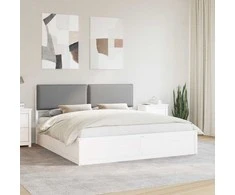 Lova Lovo rėmas su apmuštu galvūgaliu Šviesiai pilka 180 x 200 cm