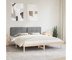 Lova Lovo rėmas su apmuštu galvūgaliu Šviesiai pilka 180 x 200 cm