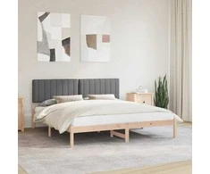 Lova Lovo rėmas su apmuštu galvūgaliu Tamsiai pilka 180 x 200 cm