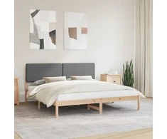 Lova Lovo rėmas su apmuštu galvūgaliu Tamsiai pilka 180 x 200 cm