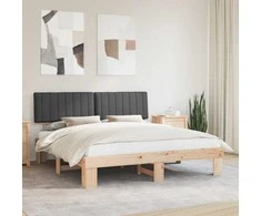 Lova Lovo rėmas su apmuštu galvūgaliu Tamsiai pilka 180 x 200 cm