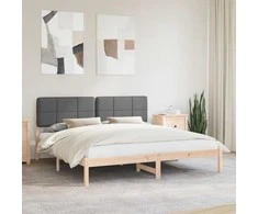 Lova Lovo rėmas su apmuštu galvūgaliu Tamsiai pilka 180 x 200 cm