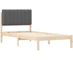 Lova Lovo rėmas su apmuštu galvūgaliu Tamsiai pilka 90 x 190 cm