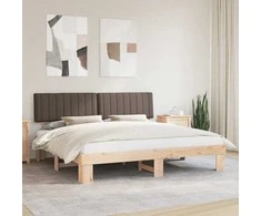 Lova Lovo rėmas su apmuštu galvūgaliu Taupe 200 x 200 cm