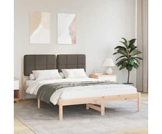 Lova Lovo rėmas su apmuštu galvūgaliu Taupe 160 x 200 cm