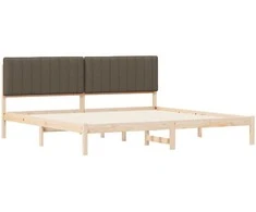 Lova Lovo rėmas su apmuštu galvūgaliu Taupe 200 x 200 cm