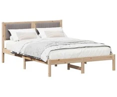 Lova Lovo rėmas su apmuštu galvūgaliu Taupe 140 x 190 cm