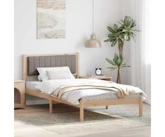 Lova Lovo rėmas su apmuštu galvūgaliu Taupe 100 x 200 cm