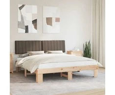 Lova Lovo rėmas su apmuštu galvūgaliu Taupe 180 x 200 cm